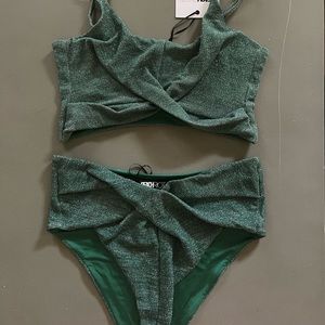 Beach Riot high rise bottom and top XL